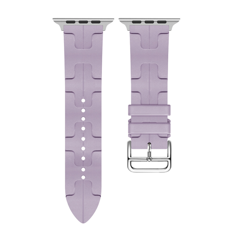 Brățară din silicon pentru Apple Watch S9/Ultra2, model H, cataramă cu pin