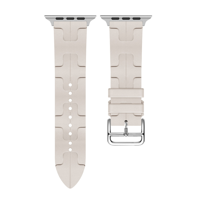 Brățară din silicon pentru Apple Watch S9/Ultra2, model H, cataramă cu pin