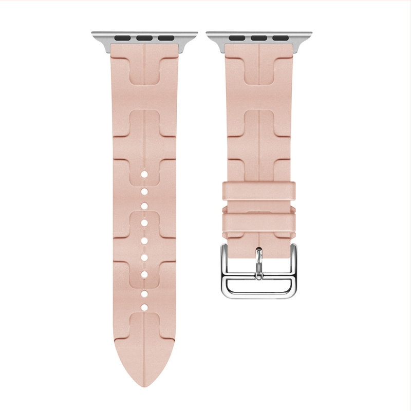 Brățară din silicon pentru Apple Watch S9/Ultra2, model H, cataramă cu pin