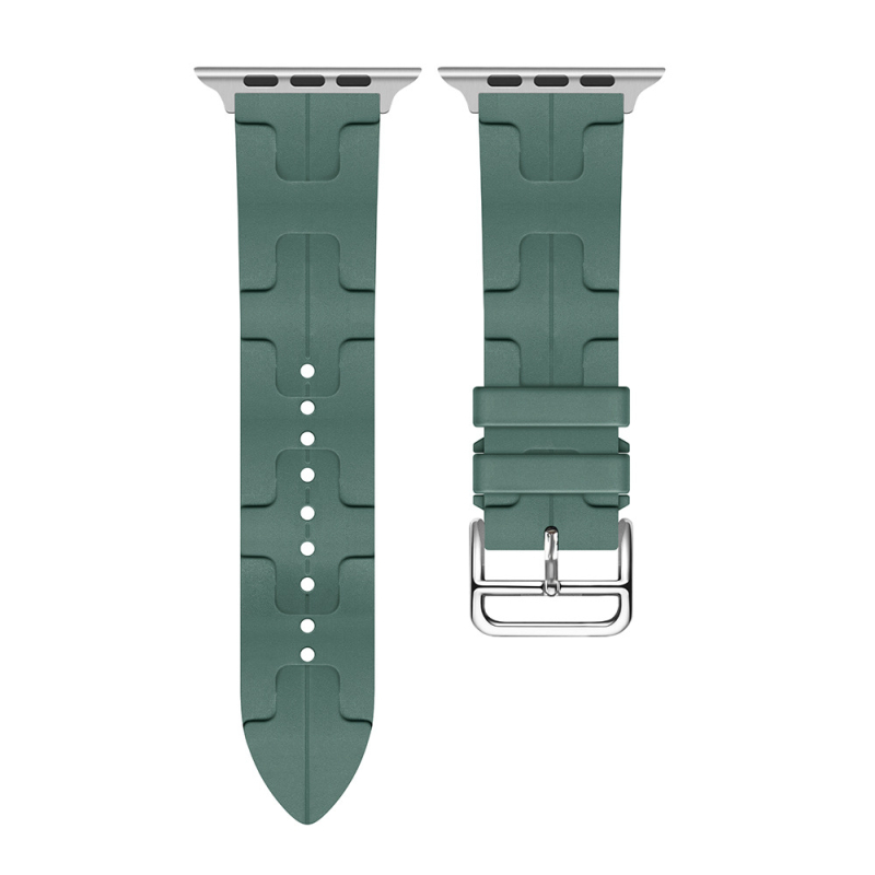 Brățară din silicon pentru Apple Watch S9/Ultra2, model H, cataramă cu pin