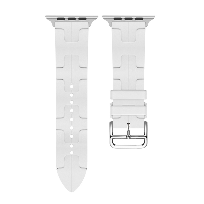 Brățară din silicon pentru Apple Watch S9/Ultra2, model H, cataramă cu pin