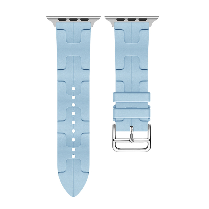 Brățară din silicon pentru Apple Watch S9/Ultra2, model H, cataramă cu pin