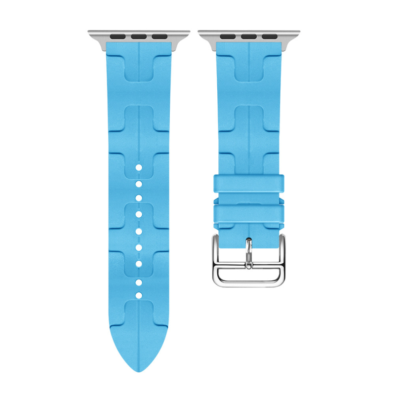Brățară din silicon pentru Apple Watch S9/Ultra2, model H, cataramă cu pin