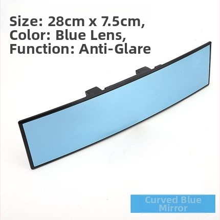 Iekšējais atpakaļskata spogulis automašīnai, plašs redzes laukums, pretatspīdīgs spogulis, atpakaļgaitas spogulis