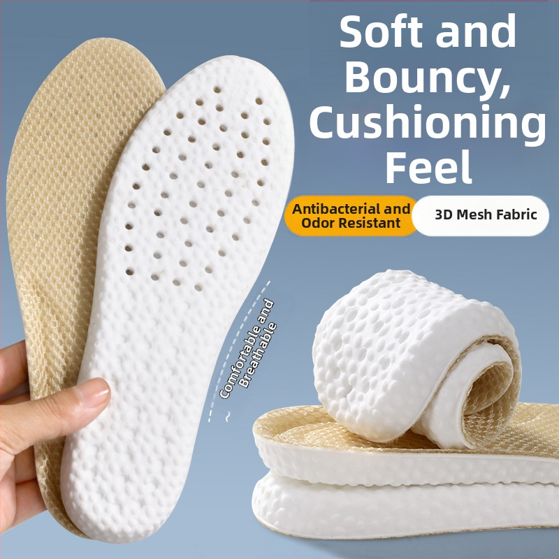 PU zolītes kurpēm, modelis 5080-režģa audums, pilna zolīte, elpojošas, badmintonam, universāls