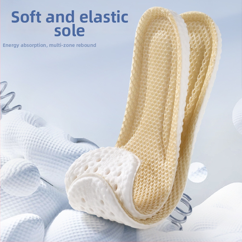 PU zolītes kurpēm, modelis 5080-režģa audums, pilna zolīte, elpojošas, badmintonam, universāls