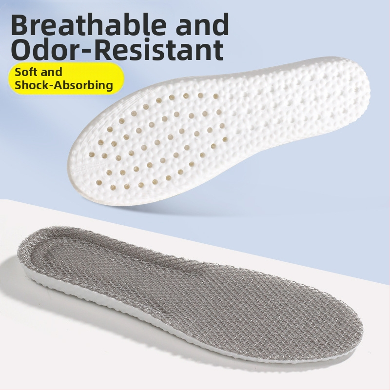 PU zolītes kurpēm, modelis 5080-režģa audums, pilna zolīte, elpojošas, badmintonam, universāls