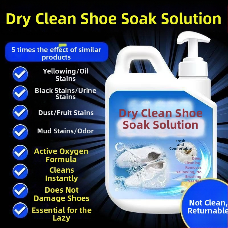 Putu tīrīšanas līdzeklis kurpēm dezinfekcijai un balināšanai — bez otas, piemērots tīklainām kurpēm