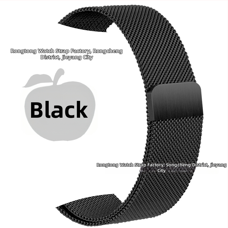 Oceľový náramok Milanese pre Apple Watch s magnetickým zapínaním; módny štýl; hmotnosť 30 g; kompatibilný s Apple Watch