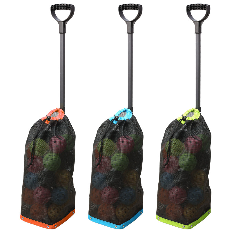 Picker za pickleball lopte, Oxford tkanina + željezna cijev + mreža, Prijenosni zbirac lopti, Višenamjenski, Prilagodljiv logotip