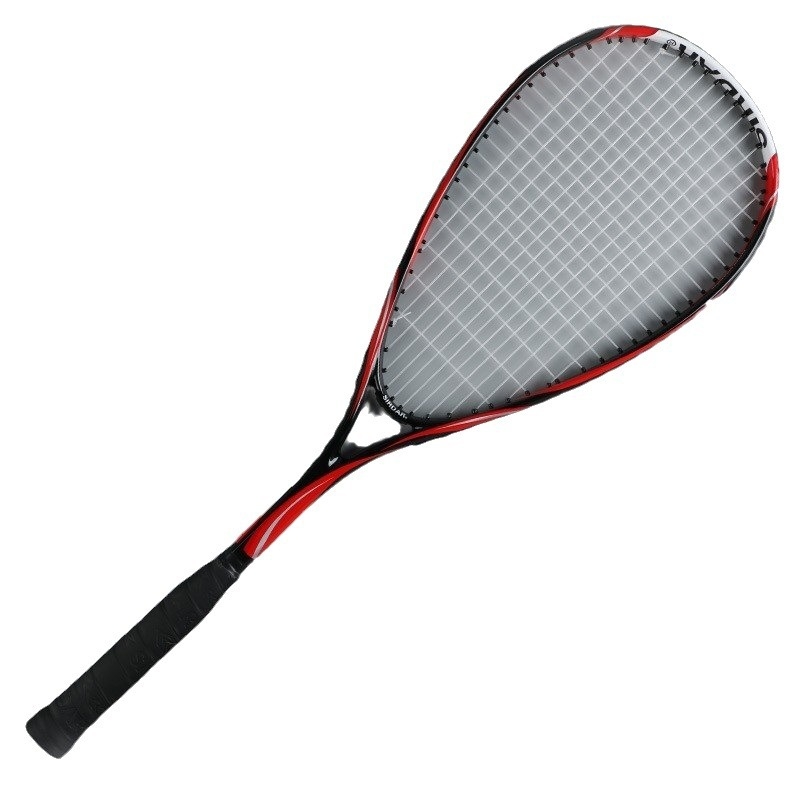 SADA raketa za squash — karbonski okvir ultra lagan, kompletan početni set za djecu, najlon strune