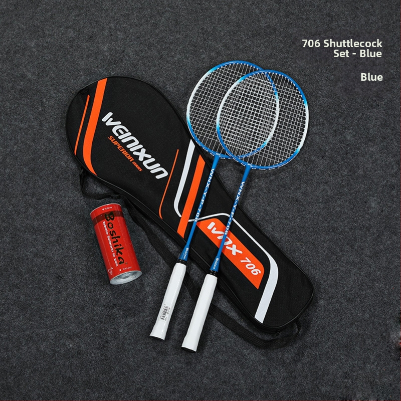 Wynison badminton reketa — izdržljiva za odrasle, trening set s letjelicom, okvir od željezne legure, najlonske strune, tip reketa bočni udar, pogodna za početnike i napredne