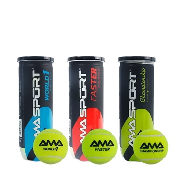 Amasport Padel lopta – Visoko elastična trening lopta, izdržljiva za natjecanja