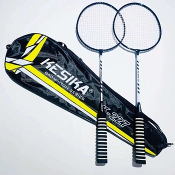 Coska rachetă badminton, cadru din aliaj ferros, greutate 95–100 g, grosime mâner G4, lovitură dreaptă