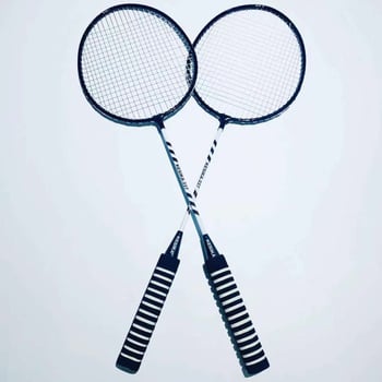 Coska rachetă badminton, cadru din aliaj ferros, greutate 95–100 g, grosime mâner G4, lovitură dreaptă