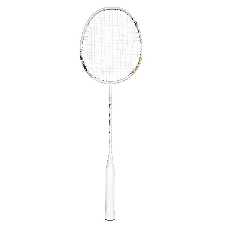 Badminton reketa ultra lagana, jednoplošna konstrukcija od aluminijske legure, najlon žice, težina 95-100 g, debljina držača G-5, tip udarca: direktan, za amatere, juniore i srednje napredne