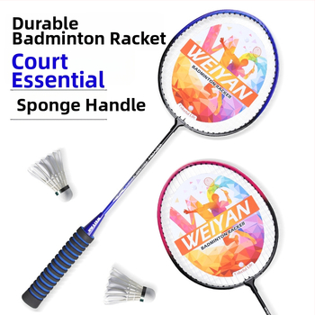 Reket za badminton s okvirom od ferroalij, 95–100 g, prav udar, za amatere juniore, tisk logotipa dostupan