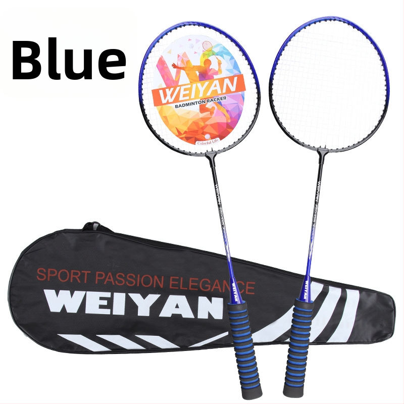 Reket za badminton s okvirom od ferroalij, 95–100 g, prav udar, za amatere juniore, tisk logotipa dostupan