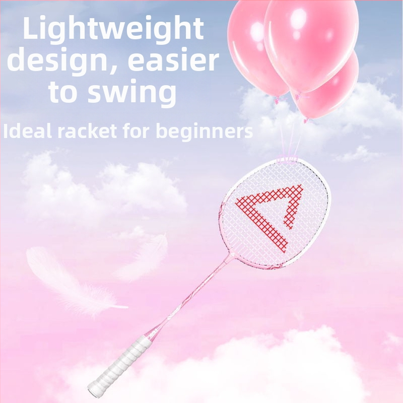 Peak badminton raketa, ultralakana, 80–84 g, okvir od aluminijske legure, najlon užad, držač G2, direktan udarac, za početnike