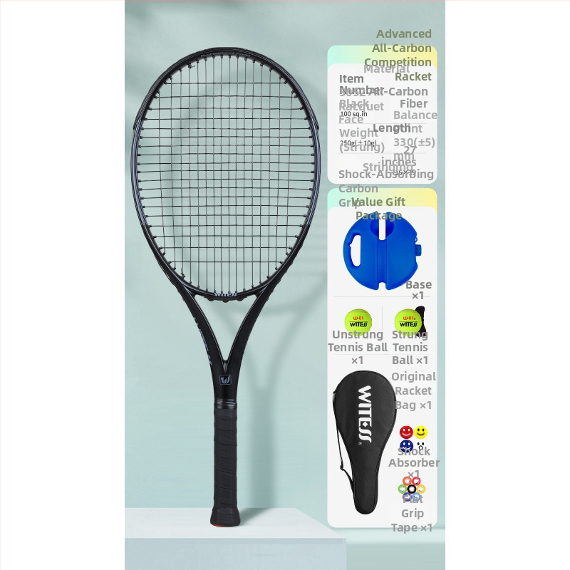 Kamery badmintonová raketa, rám z karbónových vlákien, hmotnosť 95–100 g, hrúbka držadla G1, nylonové struny, typ rakety: priama úder