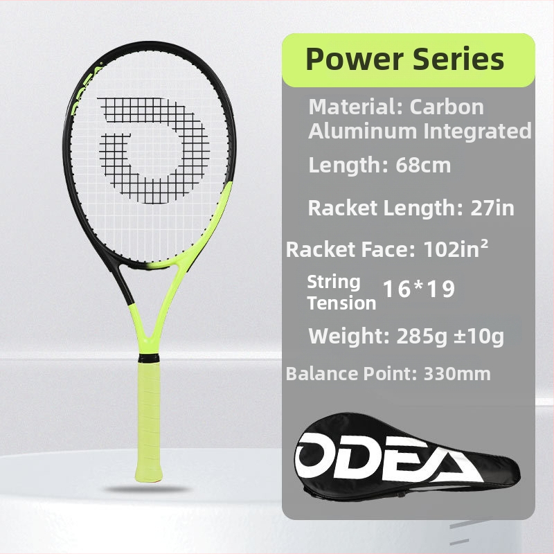 Tenisová raketa Odea Power, model 2023, unisex profesionálna, rám z uhlíkových vlákien, nylonové struny