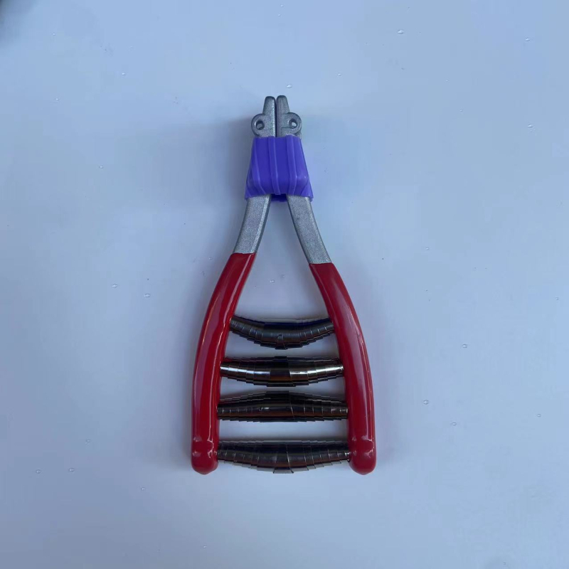 Ръчно устройство за обтегане на корда за тенис и бадминтон – стартов клип с четири пружини, фиксиращ инструмент; материал: цинкова сплав и пружинна стомана