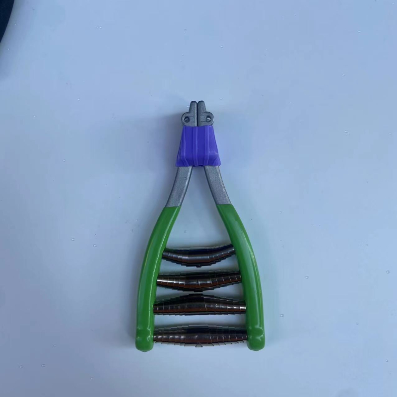 Ръчно устройство за обтегане на корда за тенис и бадминтон – стартов клип с четири пружини, фиксиращ инструмент; материал: цинкова сплав и пружинна стомана