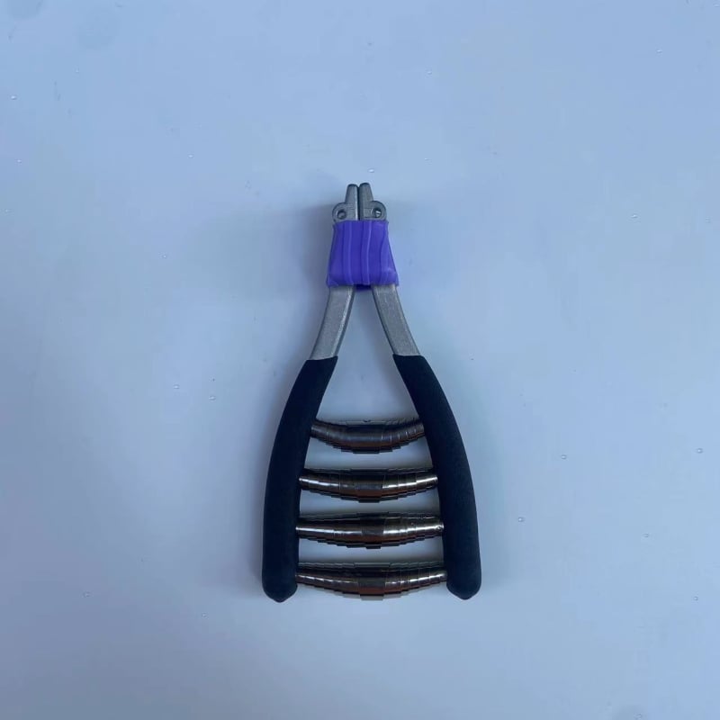 Ръчно устройство за обтегане на корда за тенис и бадминтон – стартов клип с четири пружини, фиксиращ инструмент; материал: цинкова сплав и пружинна стомана