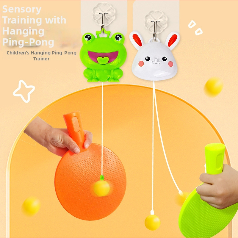 Kārājams galda tenisa trenieris mājas lietošanai — PP materiāls, pielāgojams, vizuālās uzmanības apmācība