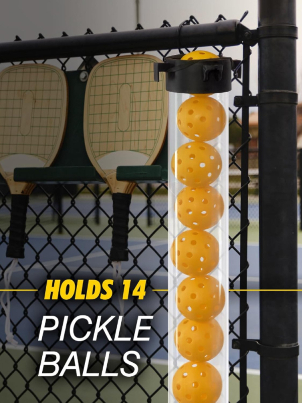 Višestruki koš za skupljanje tenis loptiica, ABS konstrukcija, perforirani dizajn sa 40 rupa, prijenosan i prilagodljiv.