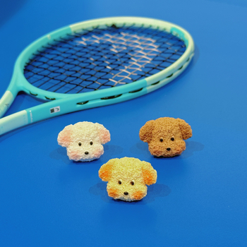 Amortizator za tenis raketu s dizajnom preslatkog štenca; kompatibilan s teniskim reketima