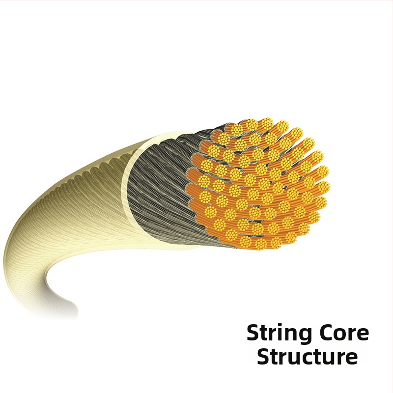 TAAN TT8600 poliestera tenisa šņore, sešstūrainas profila garums 200 m