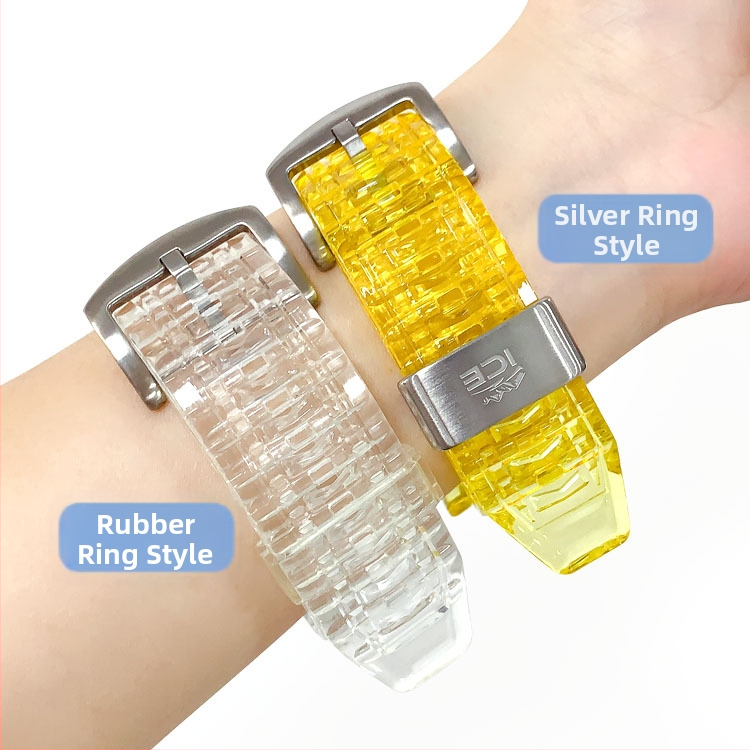 Apple Watch súprava jedného kusu ochranného púzdra a remienka z TPU gumy, dlhý dizajn, Zima 2023