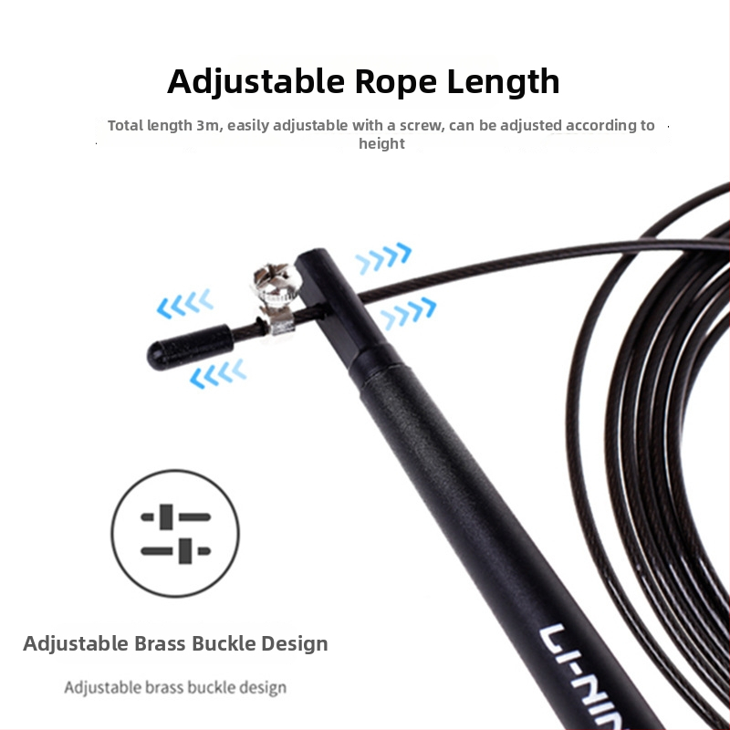 Li Ning PU šuolių virvė – suaugusiems ir jaunuoliams, tinka bėgiojimui ir mokyklos sportui