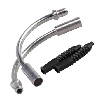 Kerékpár V-fék könyökcső porvédő sapka és fékkábel védőhüvely, alumínium + műanyag