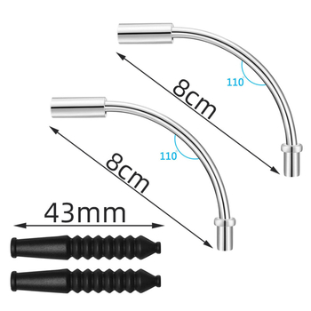 Kerékpár V-fék könyökcső porvédő sapka és fékkábel védőhüvely, alumínium + műanyag