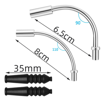 Kerékpár V-fék könyökcső porvédő sapka és fékkábel védőhüvely, alumínium + műanyag