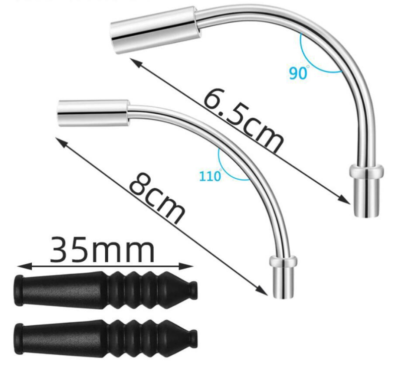 Kerékpár V-fék könyökcső porvédő sapka és fékkábel védőhüvely, alumínium + műanyag
