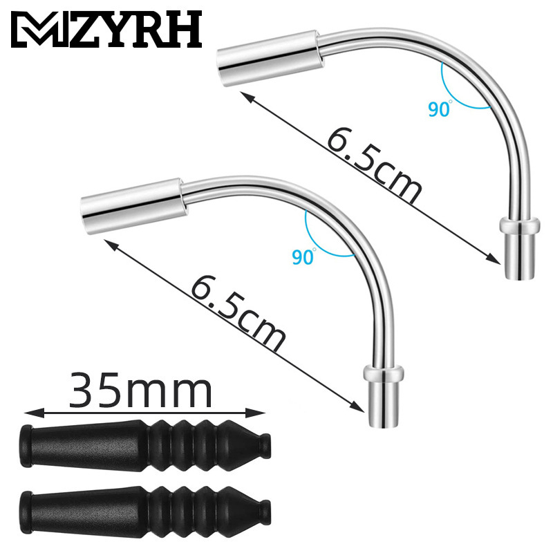 Kerékpár V-fék könyökcső porvédő sapka és fékkábel védőhüvely, alumínium + műanyag