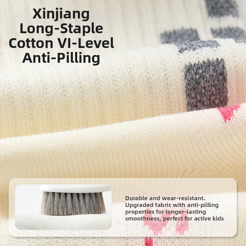 Vaikų kojinės, combed cotton, vidutinio storio vamzdelio ilgis, karikatūrų raštas, tinkama 3–8 metų amžiaus vaikams