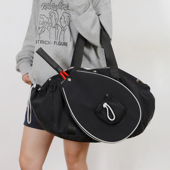 Āra tenisa un badmintonā soma, neilons, viegla un izturīga, poliestera oderējums, pilsētas minimālisma stils, ārējiem sporta mērķiem