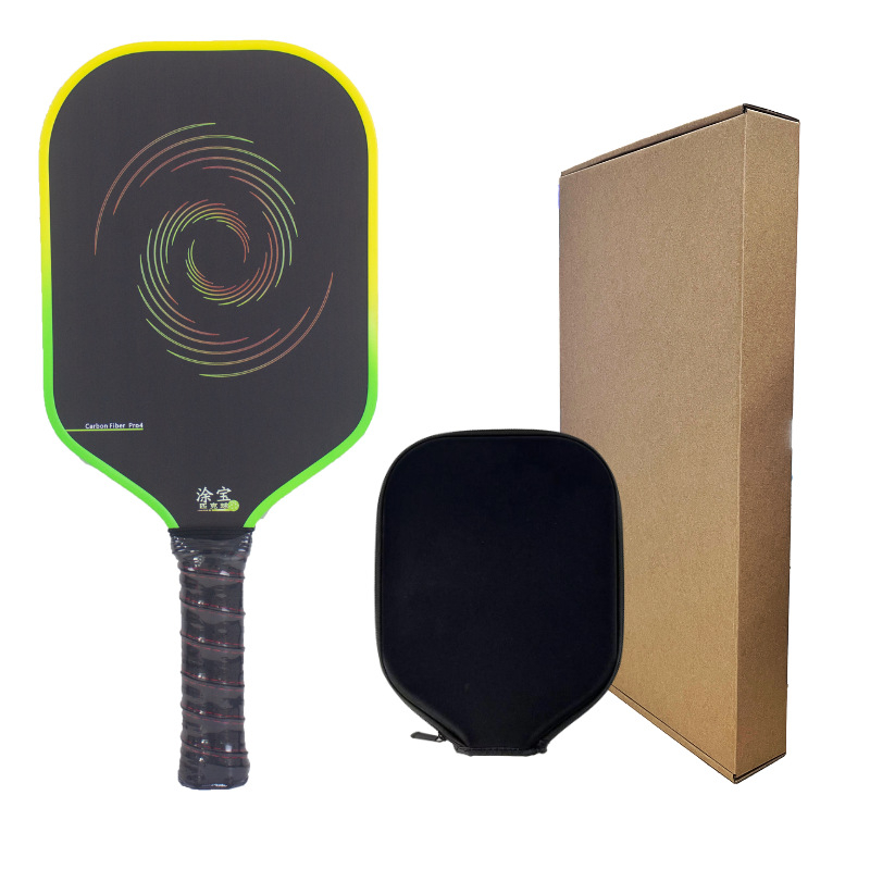 Set pickleball palica od karbonskih vlakana — jezgro: honeycomb + pena, težina 230 g ± 8, površina: tkanasta tekstura, mat završnica, smanjenje buke
