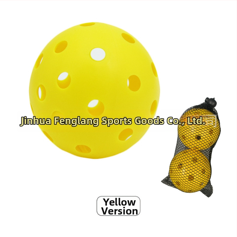 Pickleball treniņu bumba ārējai lietošanai, 40 atverēm, TPES materiāls, svars 23 g