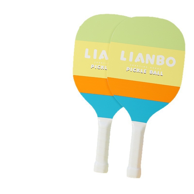 Drveni set pickleball reketa za djecu i odrasle — Lianbo, 700 g, karikatura dizajn plaže