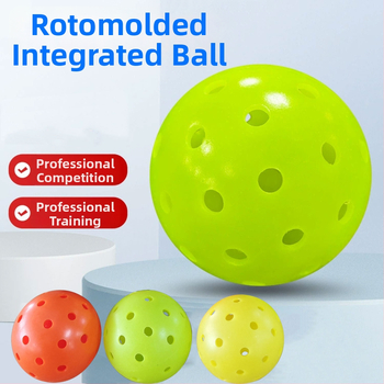 Ārējā pickleball bumba, PE materiāls, 40 caurumi, rotomoldēta, 24 g