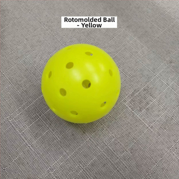Ārējā pickleball bumba, PE materiāls, 40 caurumi, rotomoldēta, 24 g