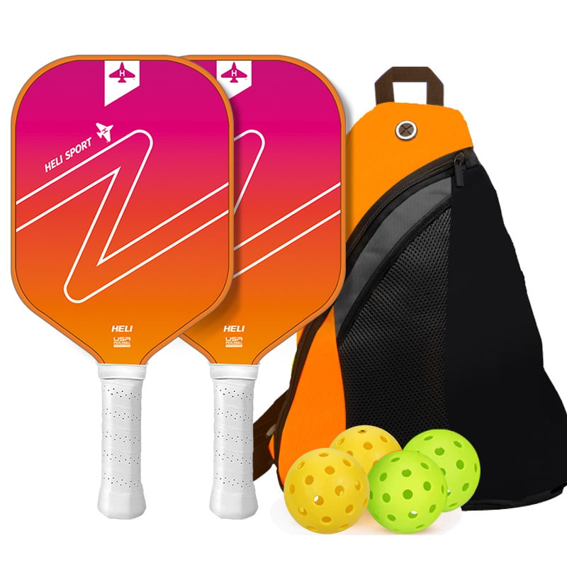 Set reketa za pickleball od karbonskih vlakana - Heli Sporting Goods, 220 g