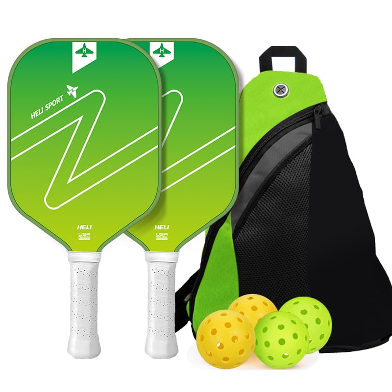 Set reketa za pickleball od karbonskih vlakana - Heli Sporting Goods, 220 g