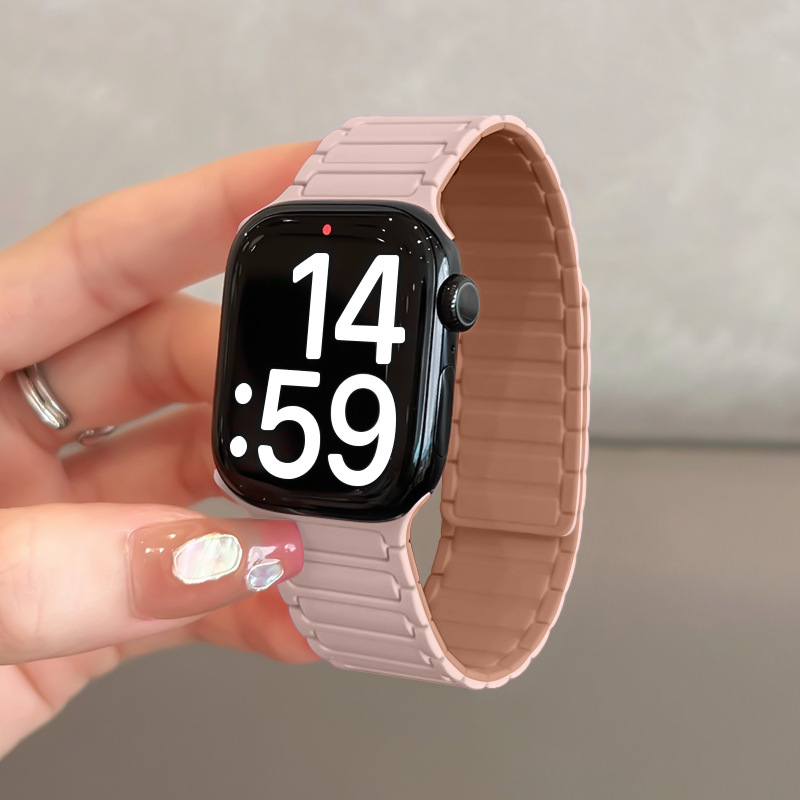 Silikonska magnetska narukvica za Apple Watch S10, 38–49 mm, moderan dizajn