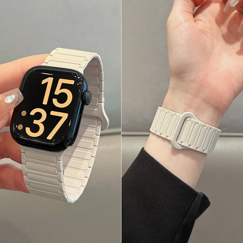 Silikonska magnetska narukvica za Apple Watch S10, 38–49 mm, moderan dizajn